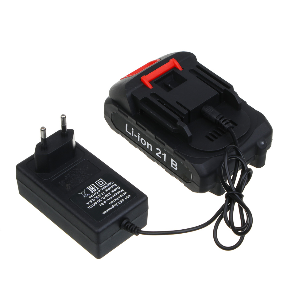 ЕРМАК Сучкорез на АКБ, бесщеточный, 21В, 1,5А Li-ion (1шт), з/у, мах.тол.реза 25мм, пласт.кейс (ONE) - #7