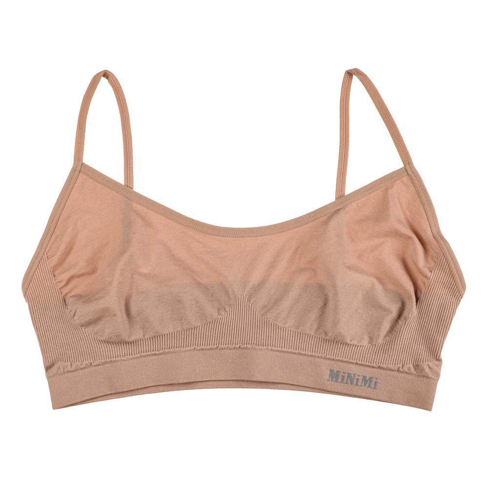 MINIMI Active New Майка-топ на тонких бретелях, р-р: 48/50, 93% полиамид, 7% эластан, бежевый, MA121 - #1