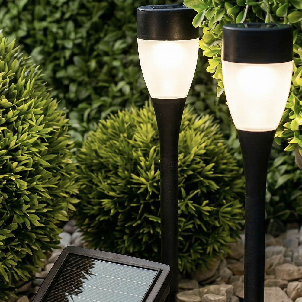 INBLOOM Фонарь садовый на солн. батарее, 4.5х25.5см, 1х1 1.2V 2/3ААА 100mAh, 1LED*белый, пластик - #1