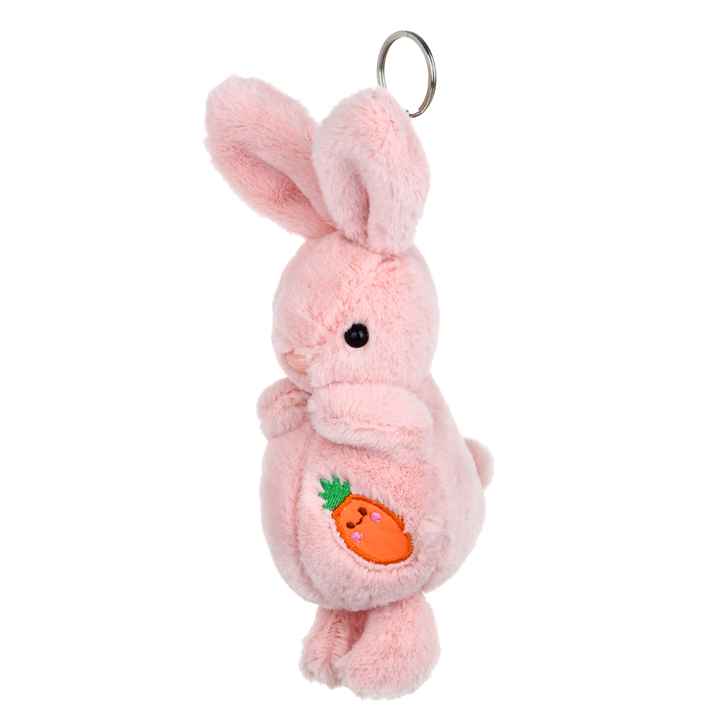 Брелок Кролик с нашивкой-морковкой - #3