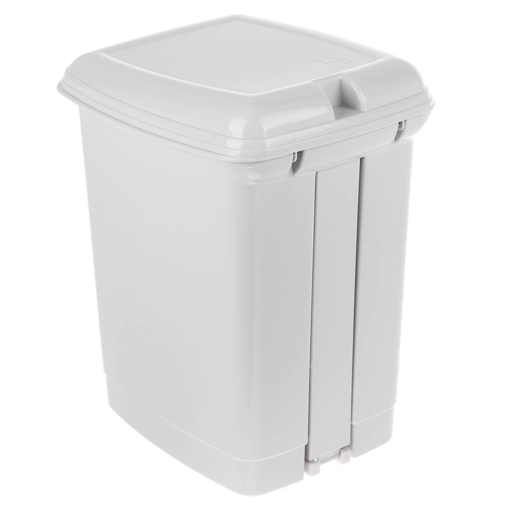 Контейнер для мусора с педалью, 7л, 19,5х23,5х28 см, цвет светло-серый - #4