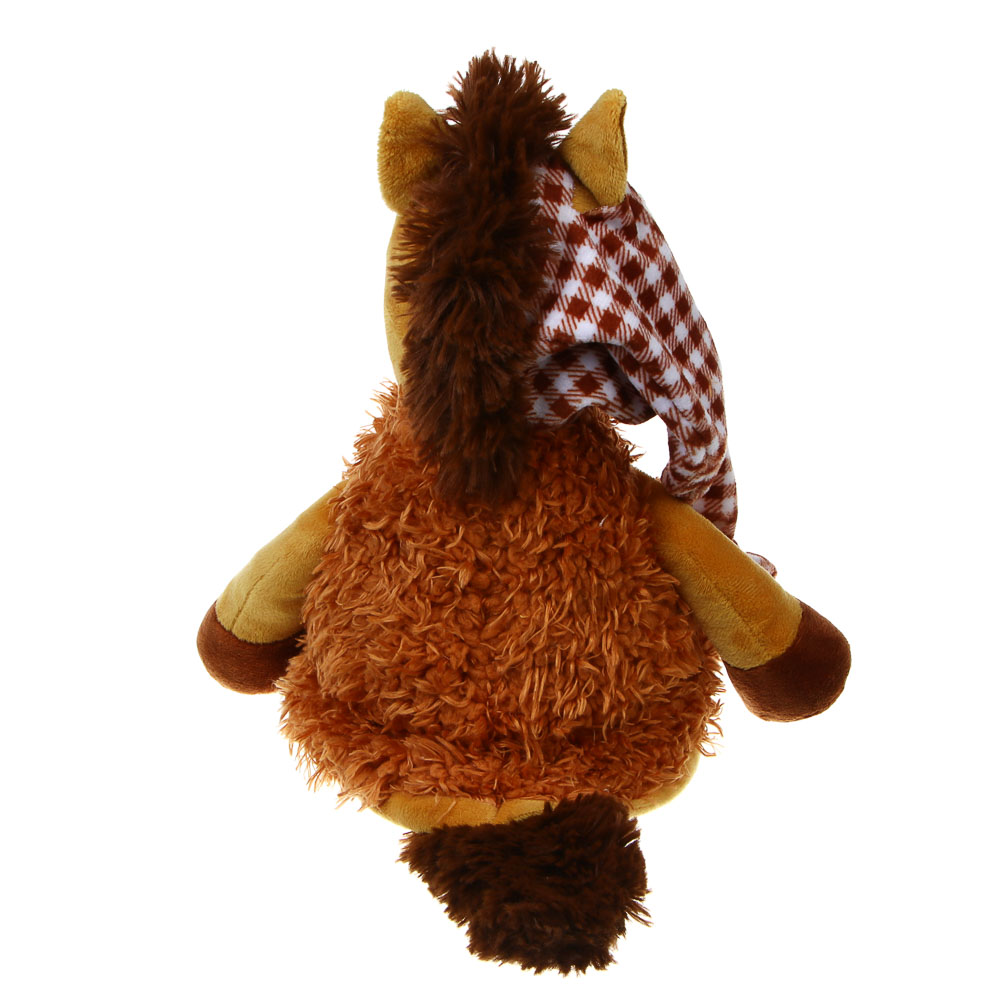 СНОУ БУМ Мягкий сувенир Лошадка в колпаке 20 см, полиэстер - #5