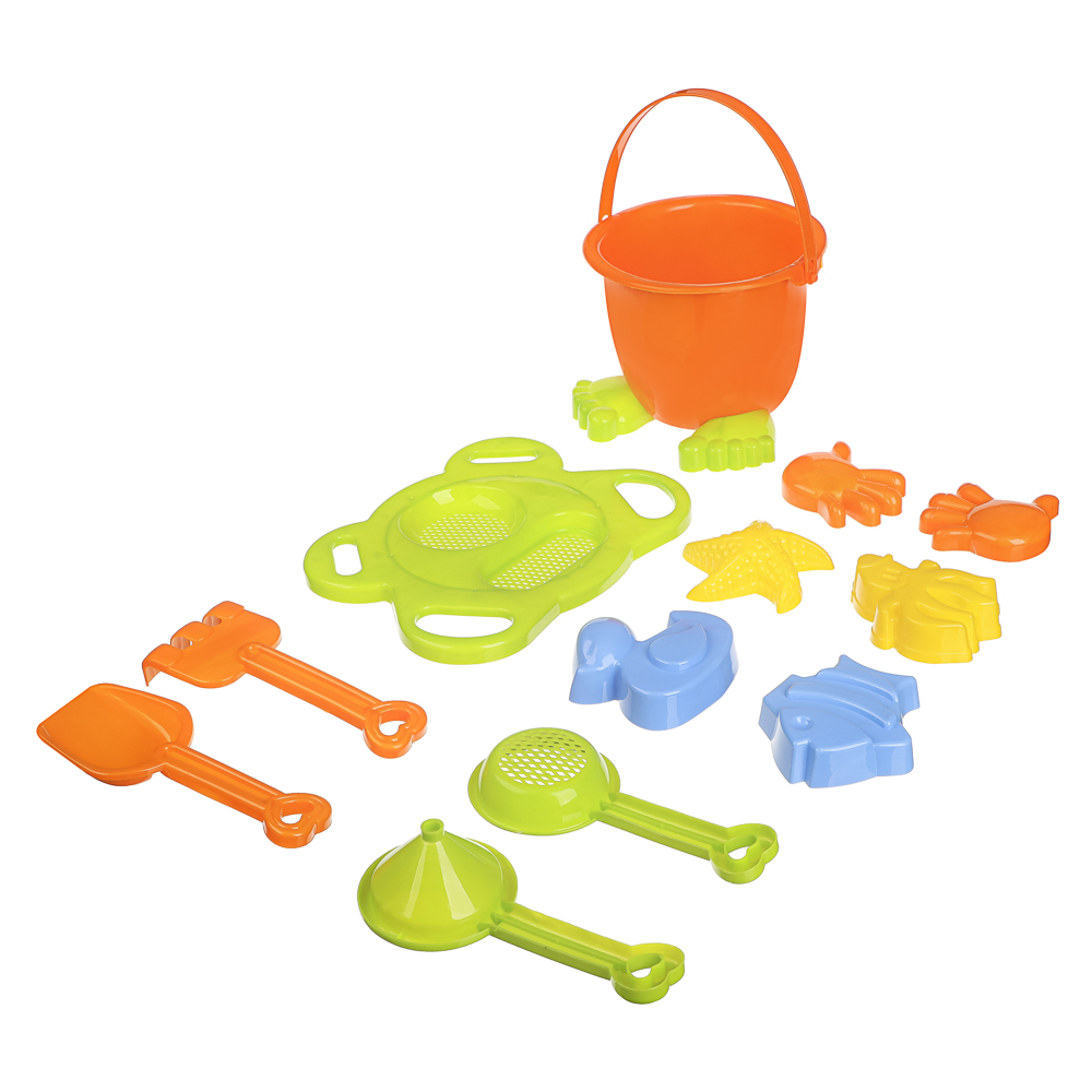 Набор для игры в песке "Дружок", ИГРОЛЕНД, 9 предметов, для детей 3+ - #2