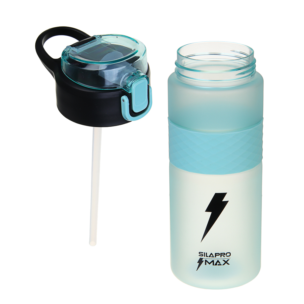 SILAPRO MAX Бутылка спортивная с замком, EGGSHELL BLUE, 700мл, PC - #5