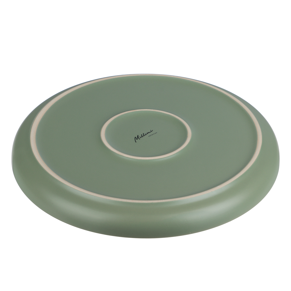 Тарелка подстановочная 26,6см, тм MILLIMI Треция фисташковый, керамика - #5