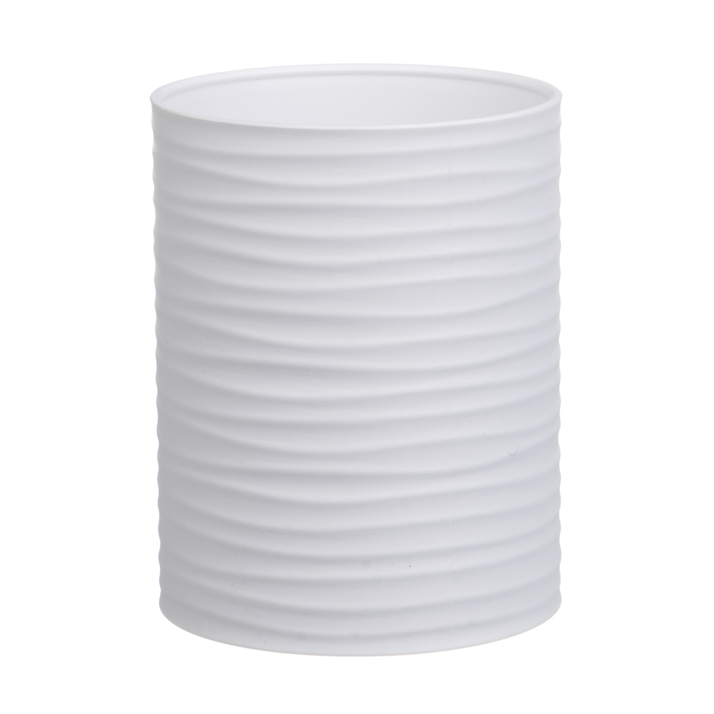 Стакан для ванной комнаты тм VETTA Тренто, пластик, PP, белый, 7,5х7,5х10см - #1