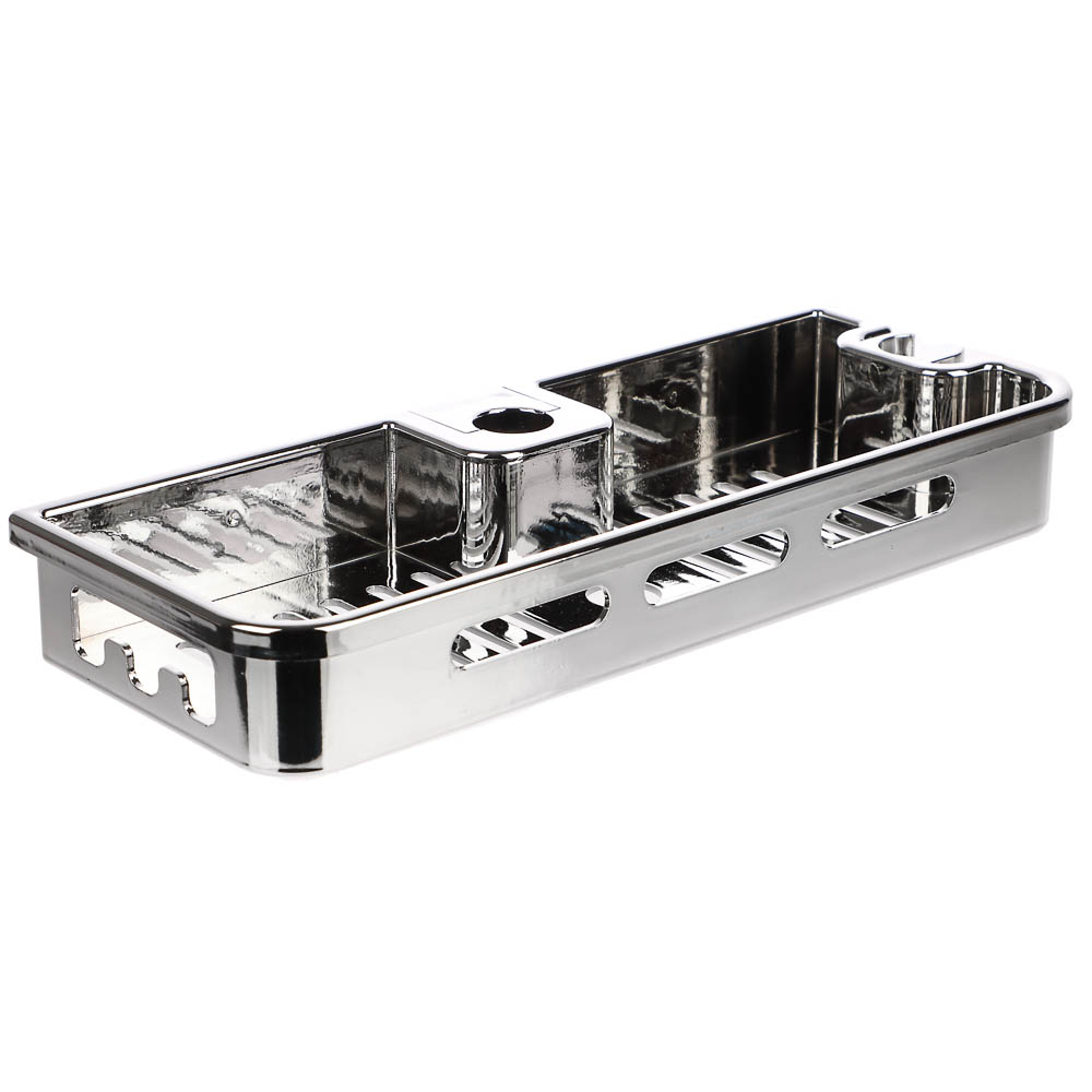 Полочка на душевую штангу, стойку, хром - #1