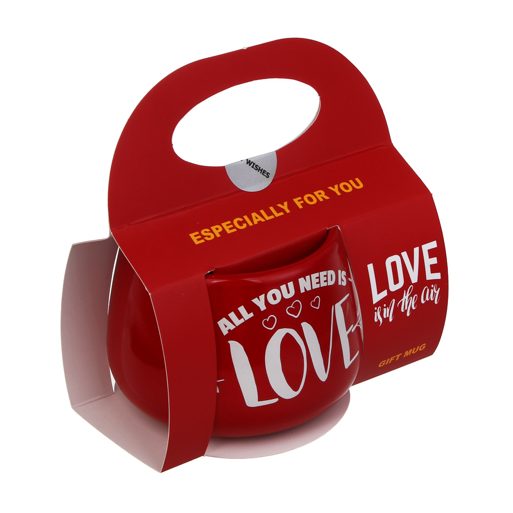 Кружка тм LADECOR "Love", 360 мл, керамика, 2 вида - #4