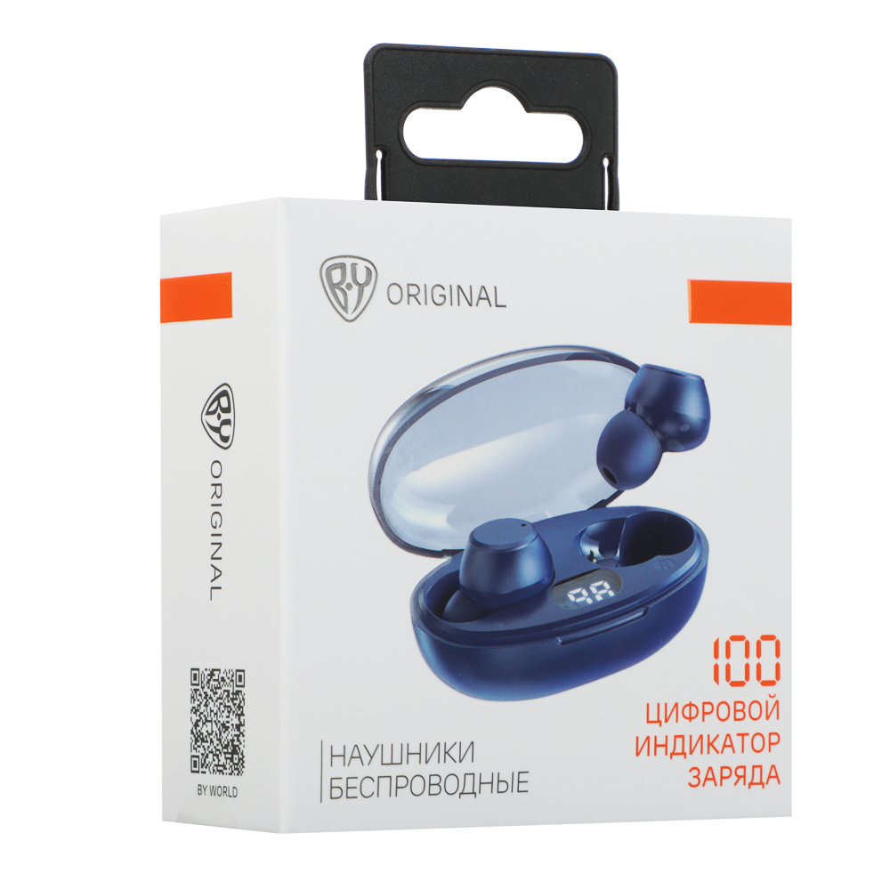 Наушники беспроводные TWS BY Wave, 30/200 mAh, BT:5.3, синий - #2