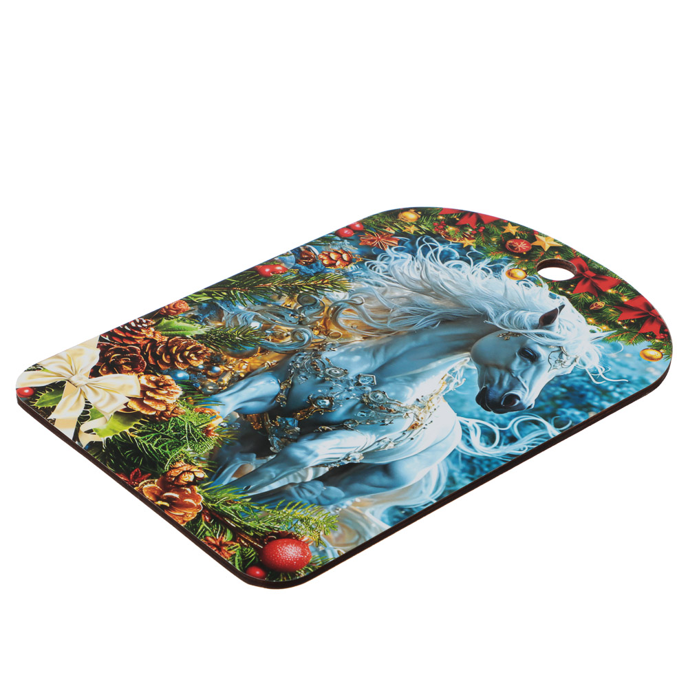 Доска разделочная "Новый год", 27x18x0,5 см, фанера, 5 дизайнов - #4