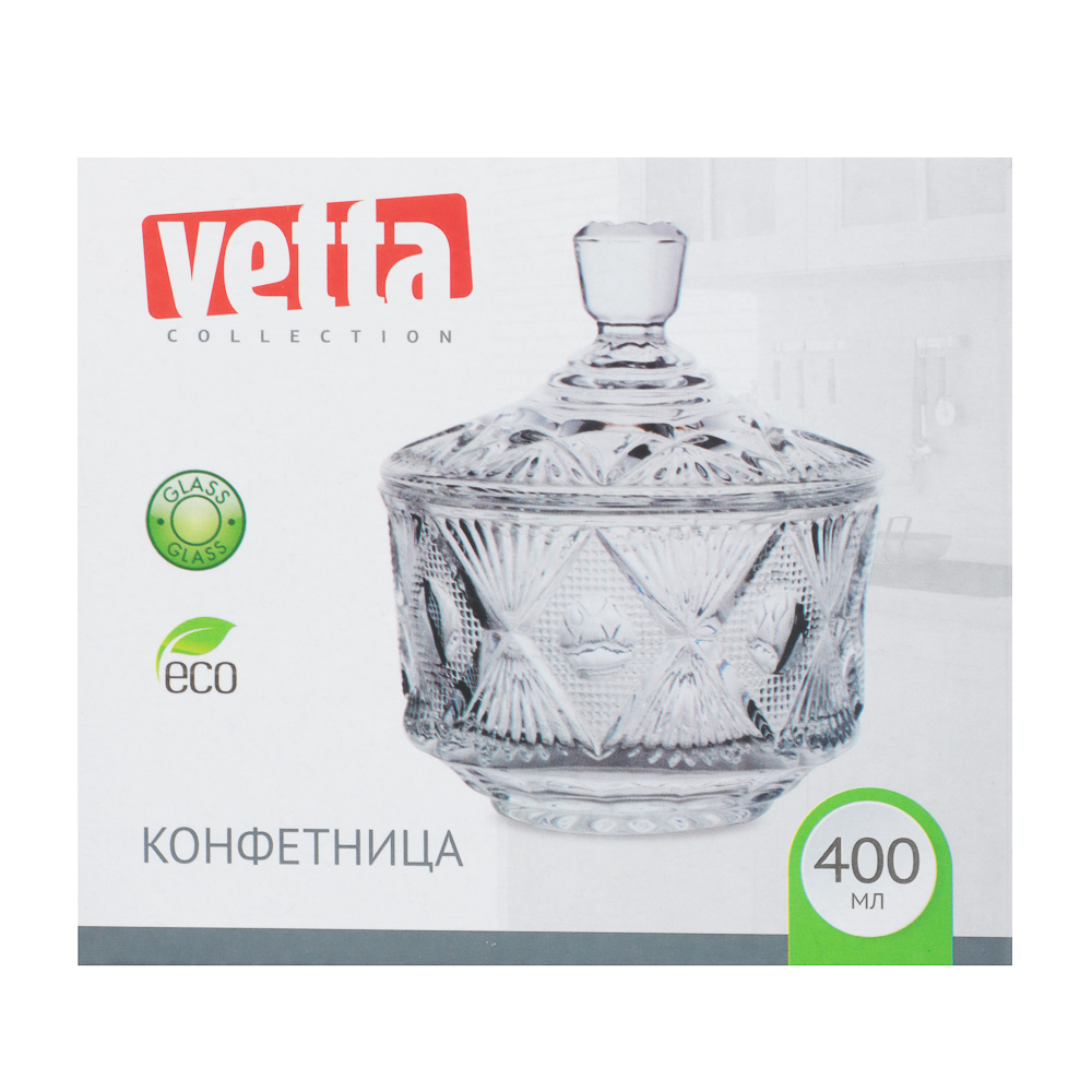 VETTA Конфетница 400мл, 12х14см, стекло - #7