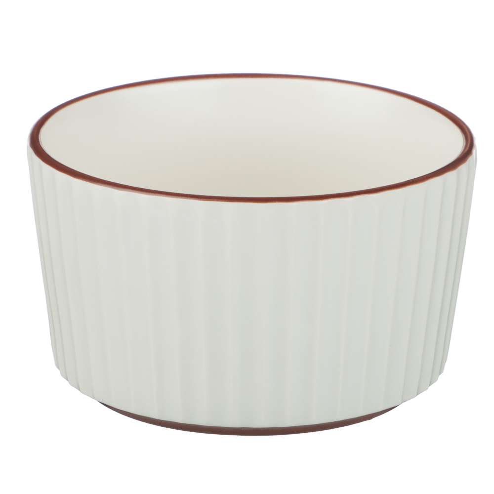 Салатник Лусия тм MILLIMI, 11см, фарфор, кремовый - #1