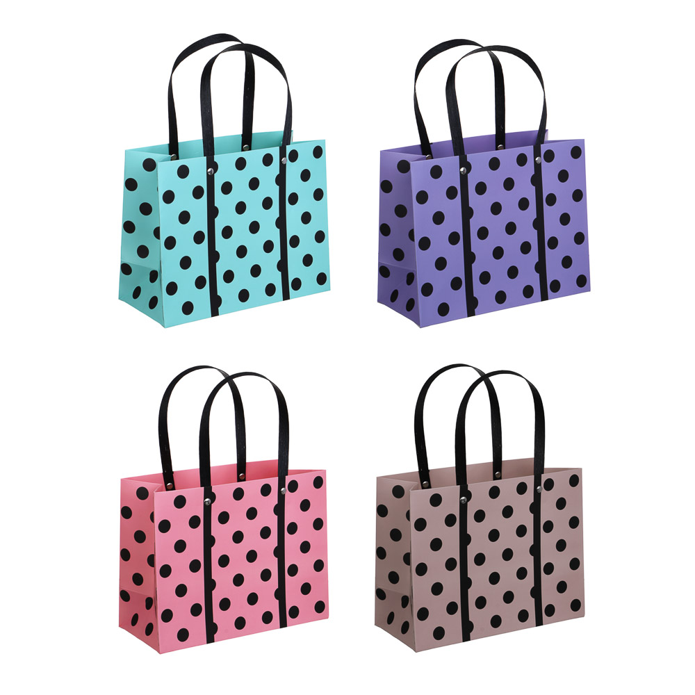 Пакет подарочный из высококачественной бумаги, 23х18х10 см, 210 г., 4 дизайна, арт.7 - #1