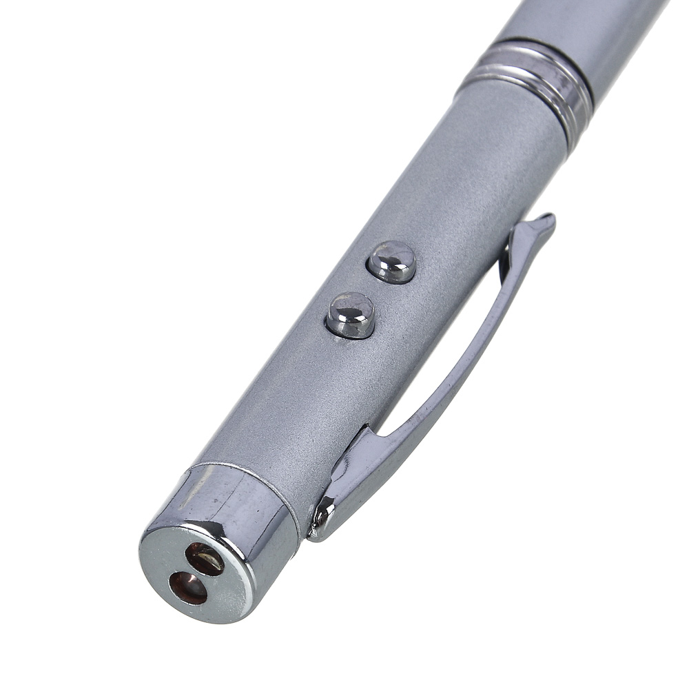 ЕРМАК Ручка - выдвижная указка, магнит, 1 LED + лазер, 3xLR41, пластик, металл, 18х3,5см - #6