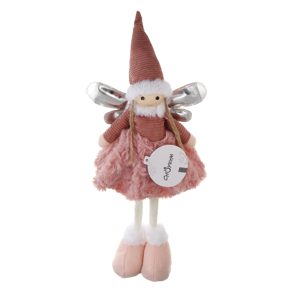 СНОУ БУМ Сувенир Ангелочек 40 см, полиэстер, красный - #6