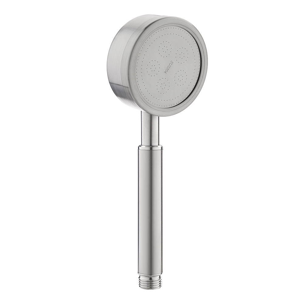 Лейка для душа водосберегающая, 1 режим, 80мм, микроточки, нержавеющая сталь 304, сатин - #1