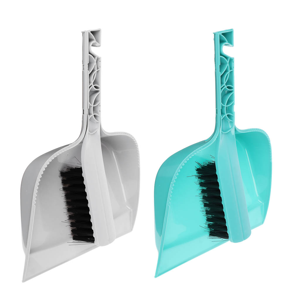 Набор для уборки с щеткой и совком тм VETTA Практик, пластик, 29х19,5х6см - #1