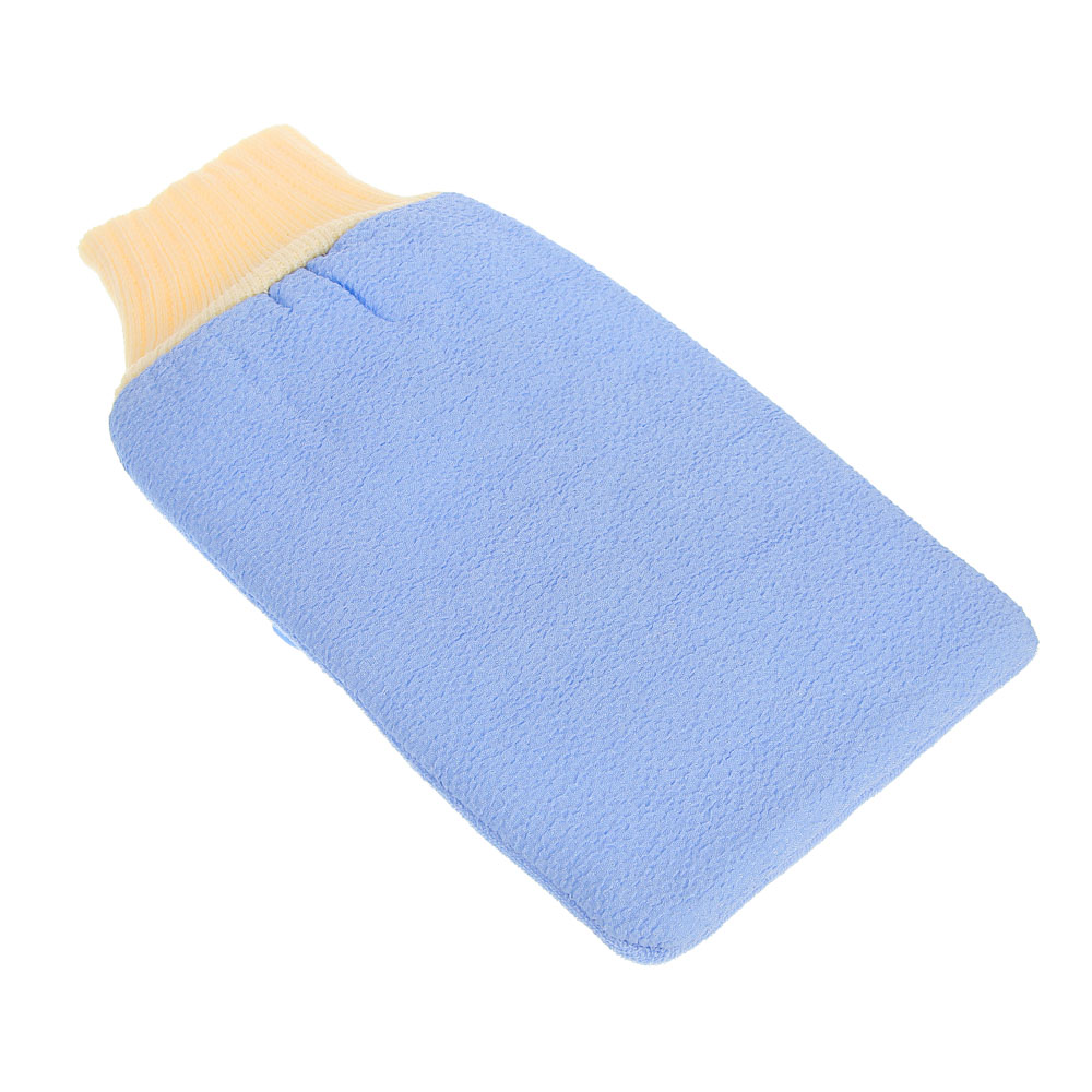 Мочалка варежка тм ЮL 2-х стороняя, РЕ, полиэстер, поролон, 23х13см, 3 цвета - #6