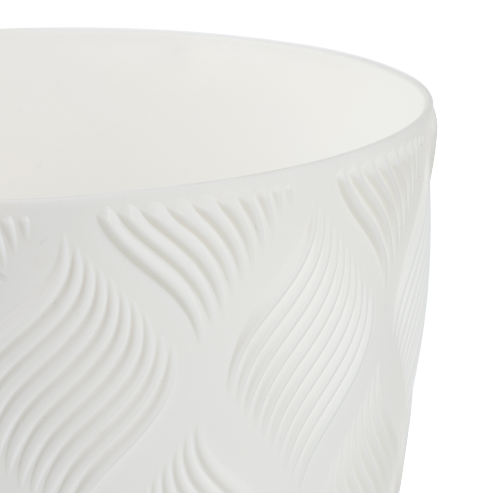 Горшок для цветов с поддоном "Мираж" 3,7л, d19,5см, цв.белый - #2