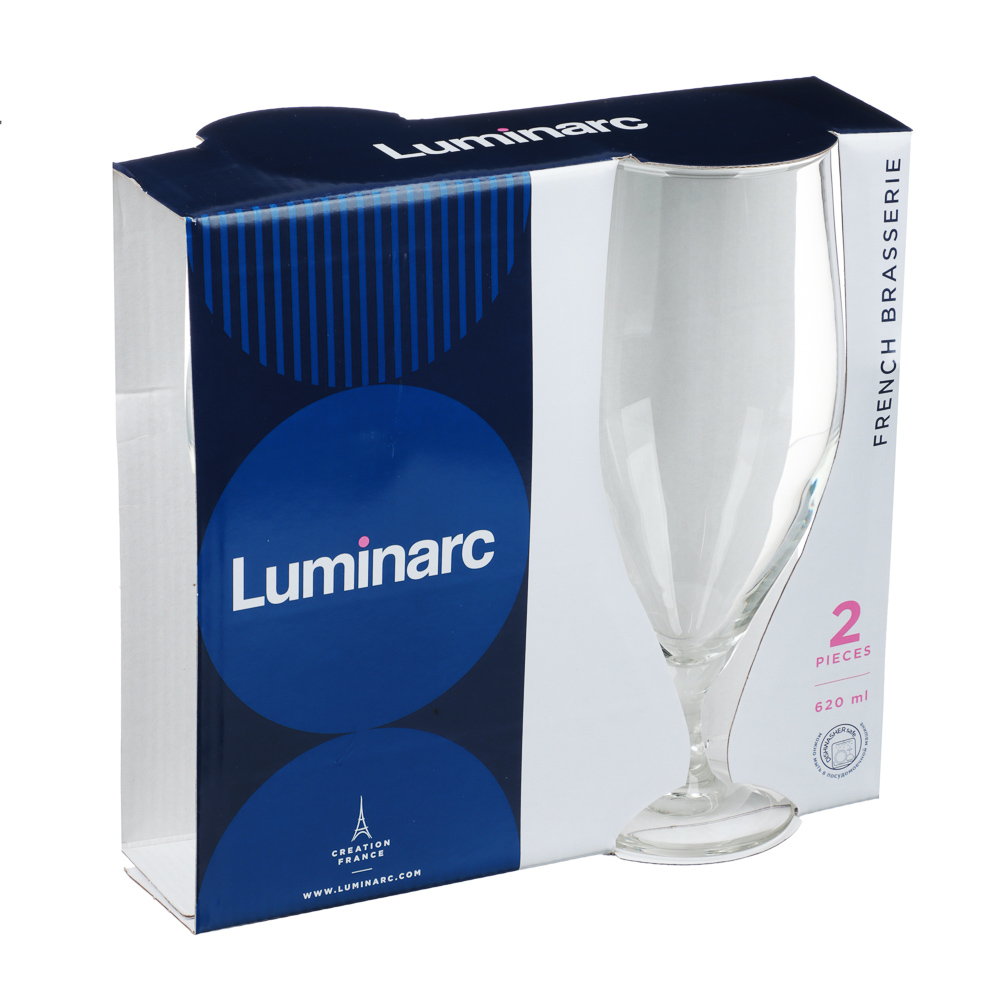 LUMINARC Набор бокалов для пива 2шт 620мл Французский ресторанчик, стекло - #3