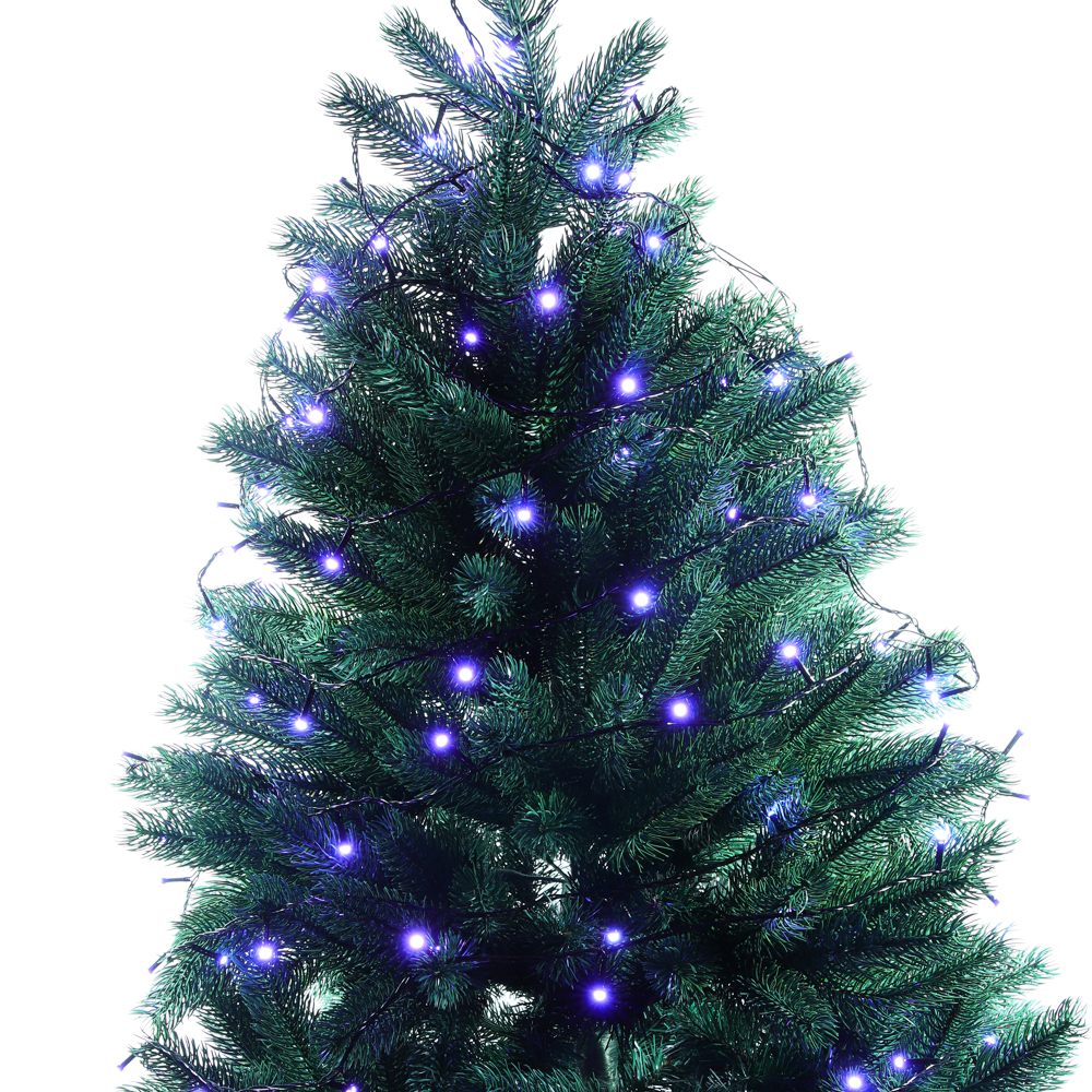 СНОУ БУМ Гирлянда эл. вьюн 20м, 200LED, белый, 8 режимов, ПВХ черный, 220В - #9