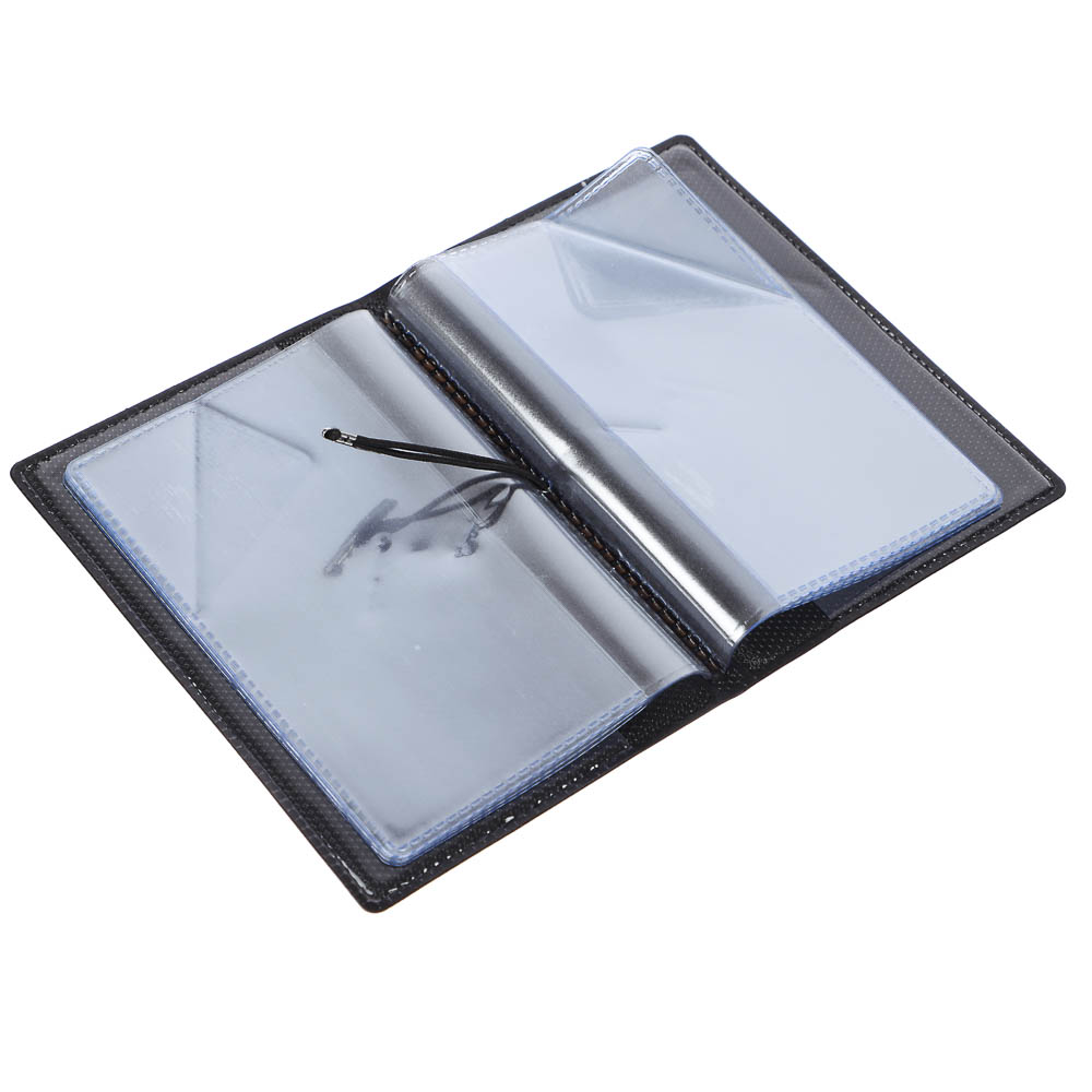 Визитница-картхолдер тм ЮL на 10 карт с удерживающей резинкой, ПВХ, 10,4х7см, 6 дизайнов - #16