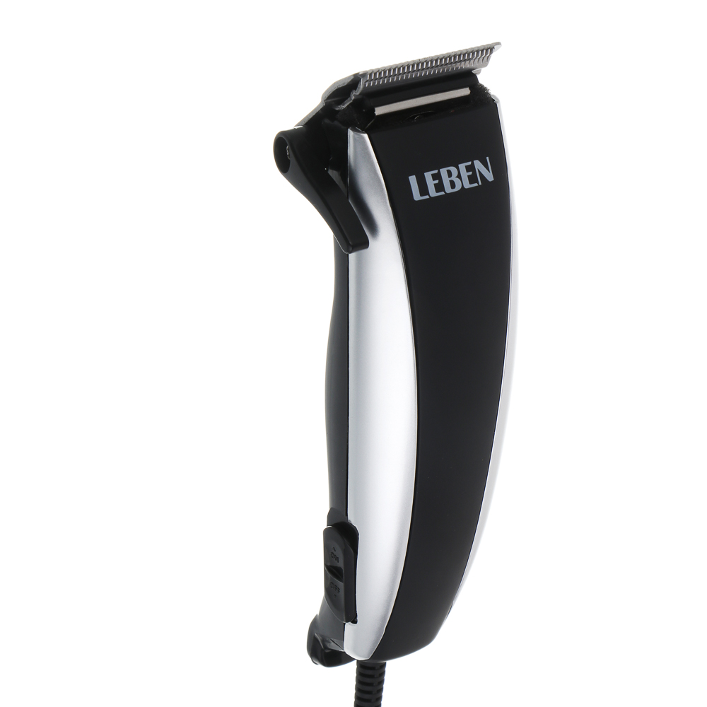LEBEN Машинка для стрижки волос, 4 насадки: 3/6/9/12мм, питание 220В - #1