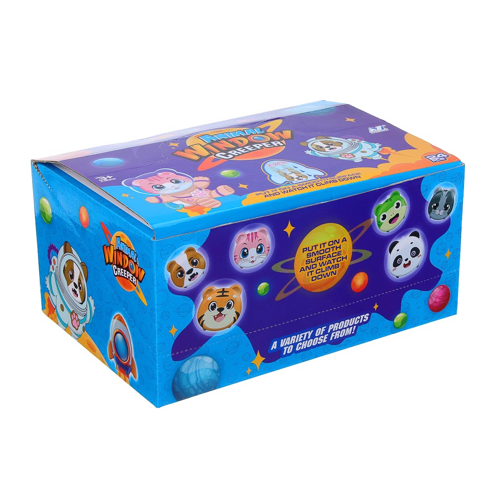 ИГРОЛЕНД Игрушка антистресс липкие лапки "Животные", 10,8х9,9х2,2см, TPR, пластик, 12 дизайнов - #5