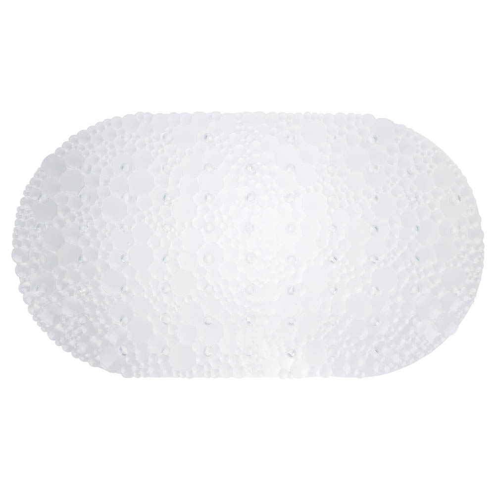 Коврик противоскользящий в ванную "Линза" 67см*38см, прозрачный - #1