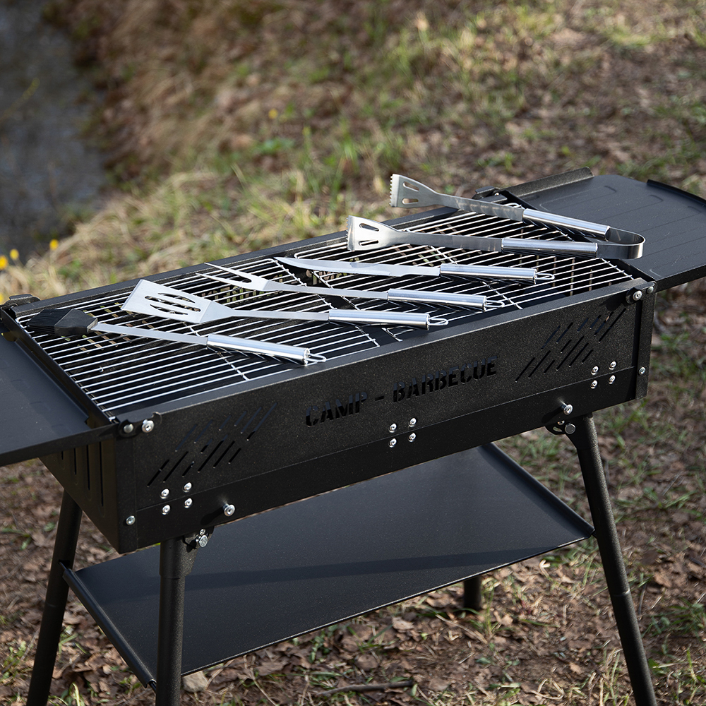 Набор для гриля 5 в 1 тм GRILLBOOM, нерж. сталь 420/410, в защитном чехле - #19