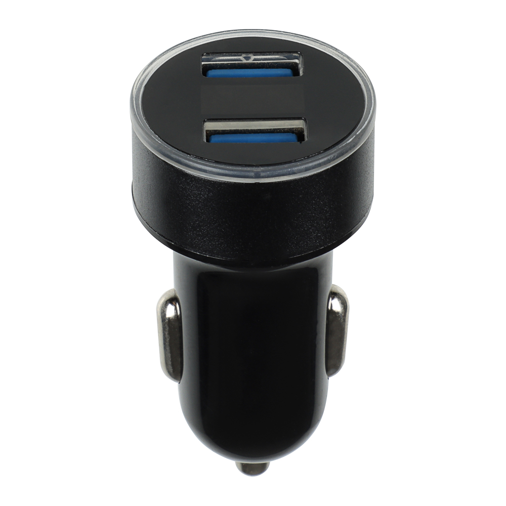 ЕРМАК Зарядное устройство в авто с дисплеем, 2xUSB, 3.1А, 12/24В, пластик - #4