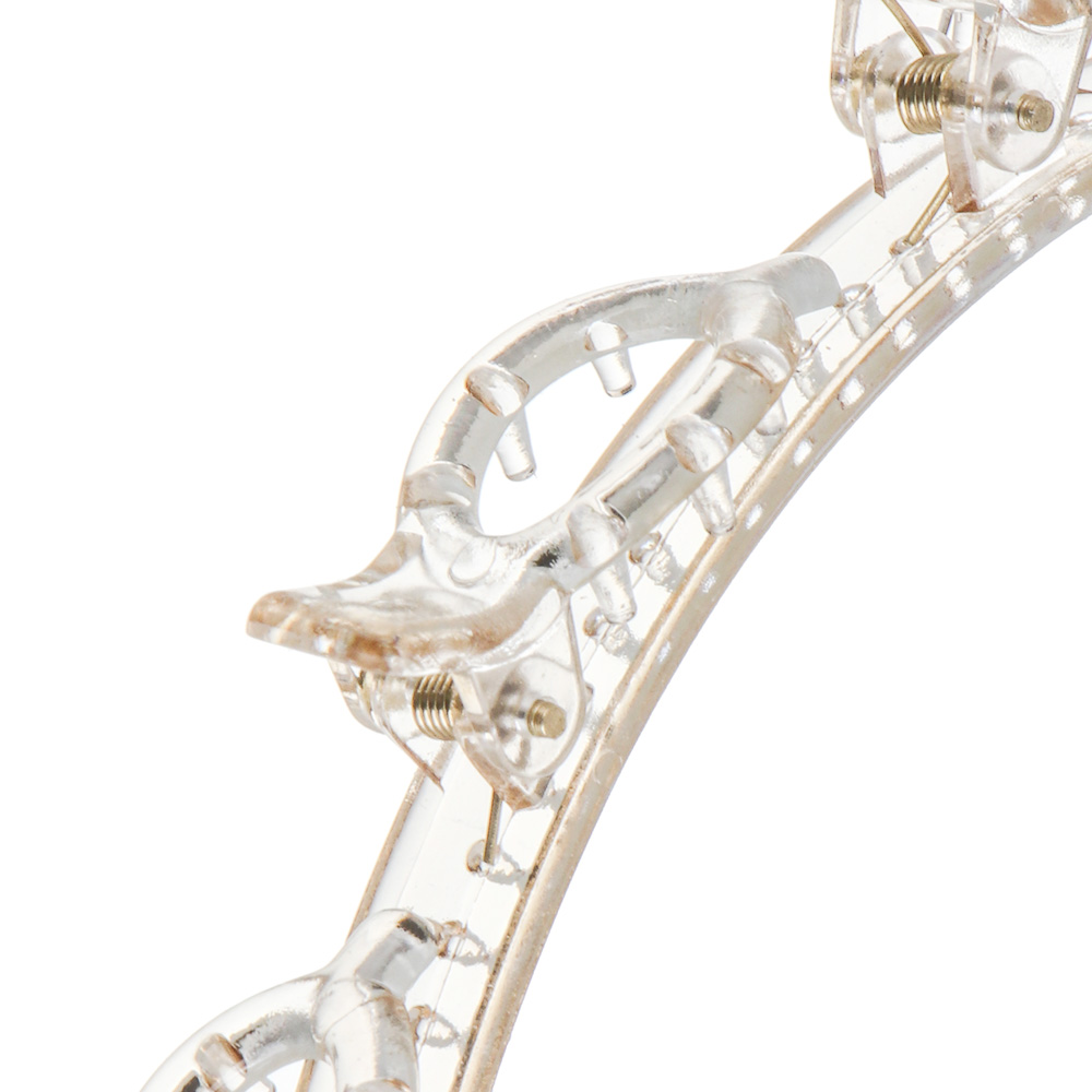 Ободок с крабиками для волос, тм ЮНИLOOK, 14,5x1,5см, полистирол, 1 цвет, #17 - #3