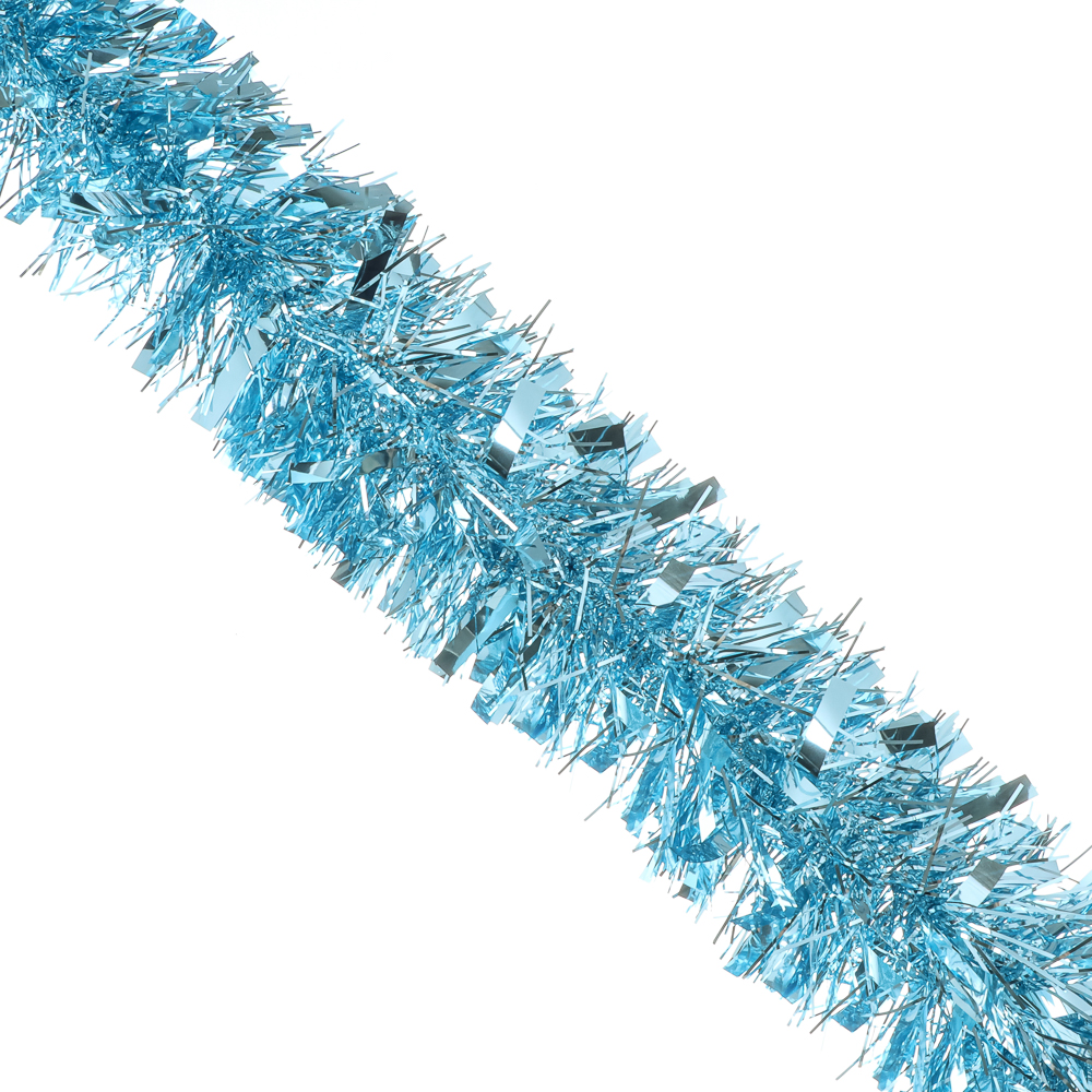 СНОУ БУМ Мишура 10x200см, ПЭТ, голубая, 26-332 - #1