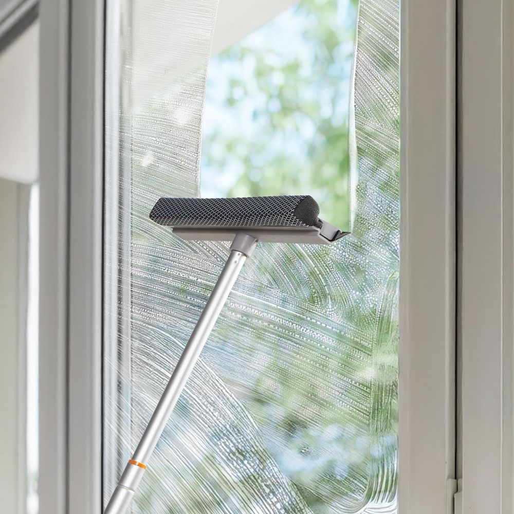 VETTA Окномойка с телескопической ручкой 111см, с резин.держателем, серая, арт.KFC010 - #10