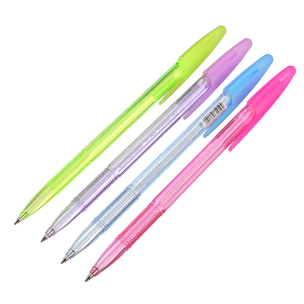 Ручка шариковая Erich Krause синяя R-301 "Спринг Стик", наконечник 0,7 мм, 31059 - #4