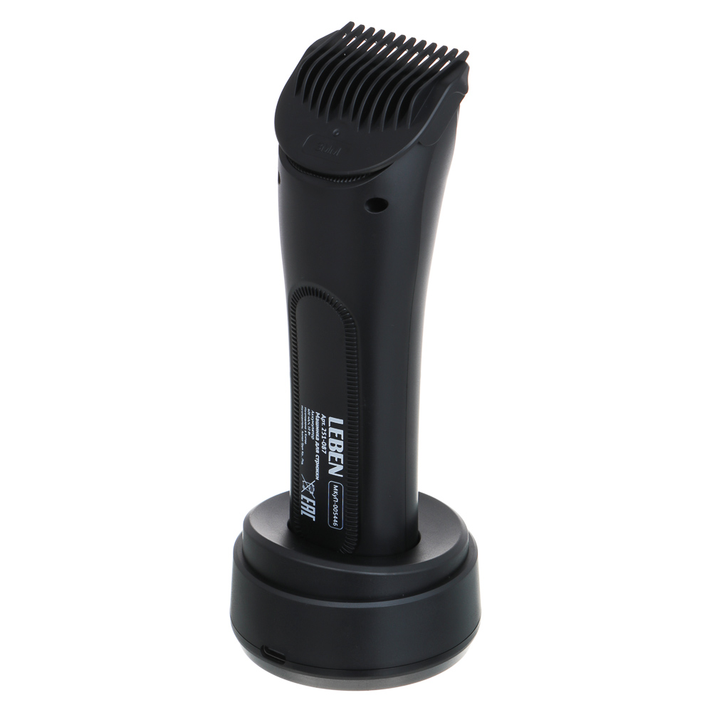 LEBEN Машинка для стрижки, керам.ножи, 600 мА/ч, дисплей, 1 час работы, 1 скорость, насадки - #3