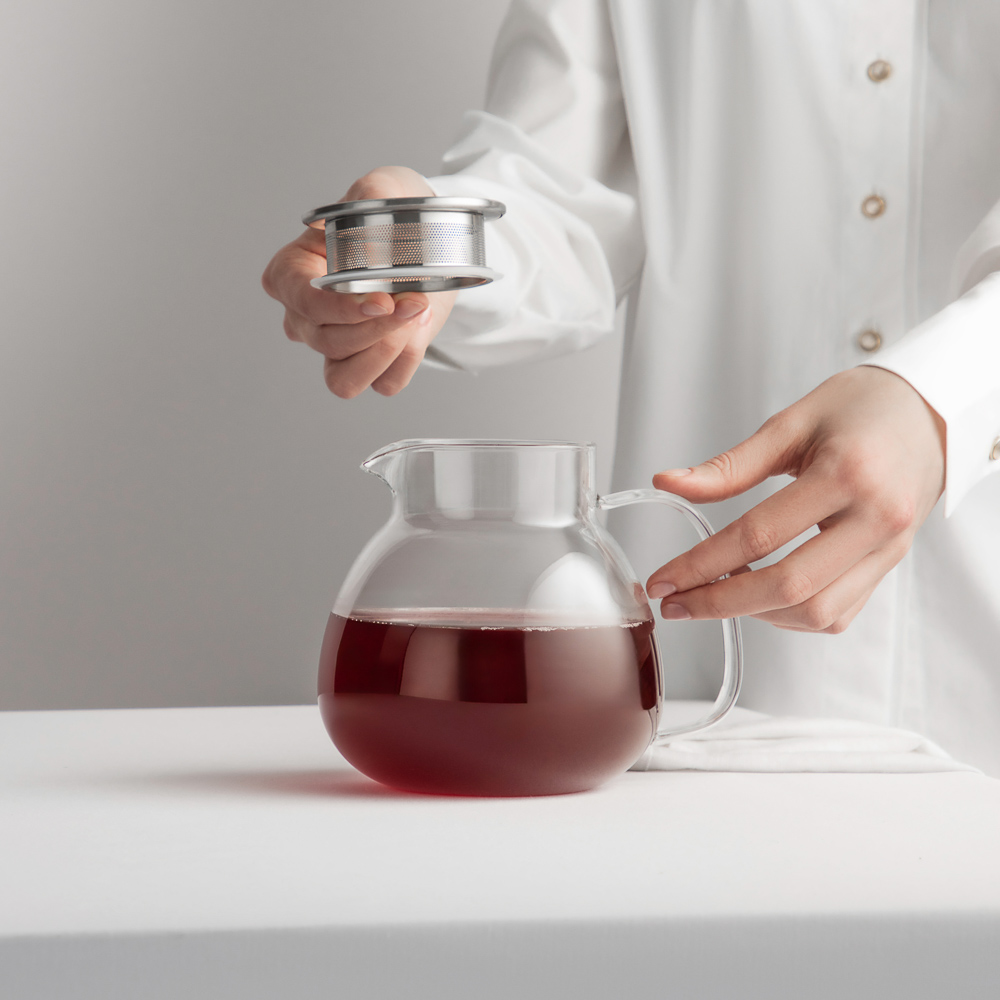 BY COLLECTION Volga Чайник заварочный 1000мл, жаропрочное стекло - #6
