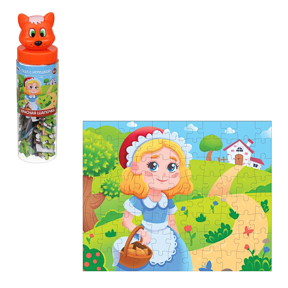 Пазл с игрушкой ИгроЛенд, 5,5х19,5х5,5 см - #1