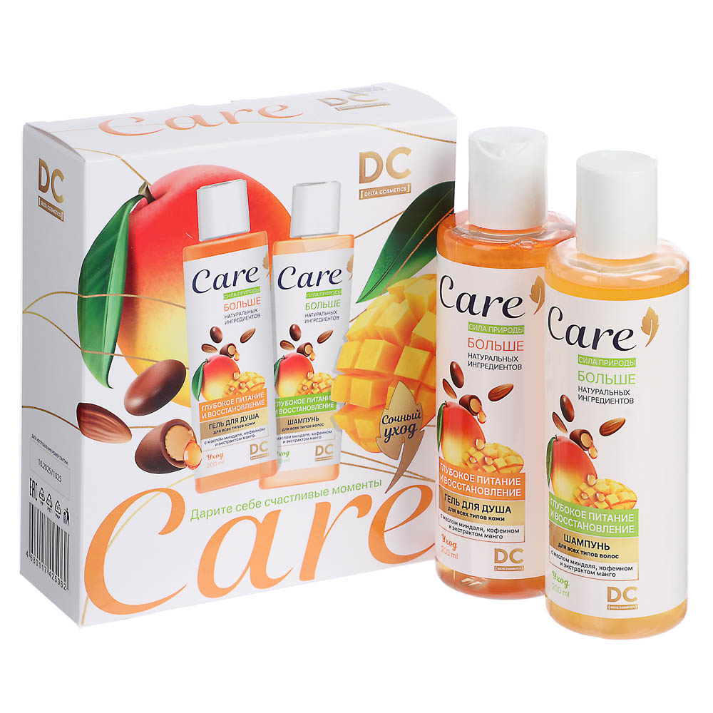 Подарочный набор женский DC Care:Гель для душа 200мл+шампунь 200мл - #1