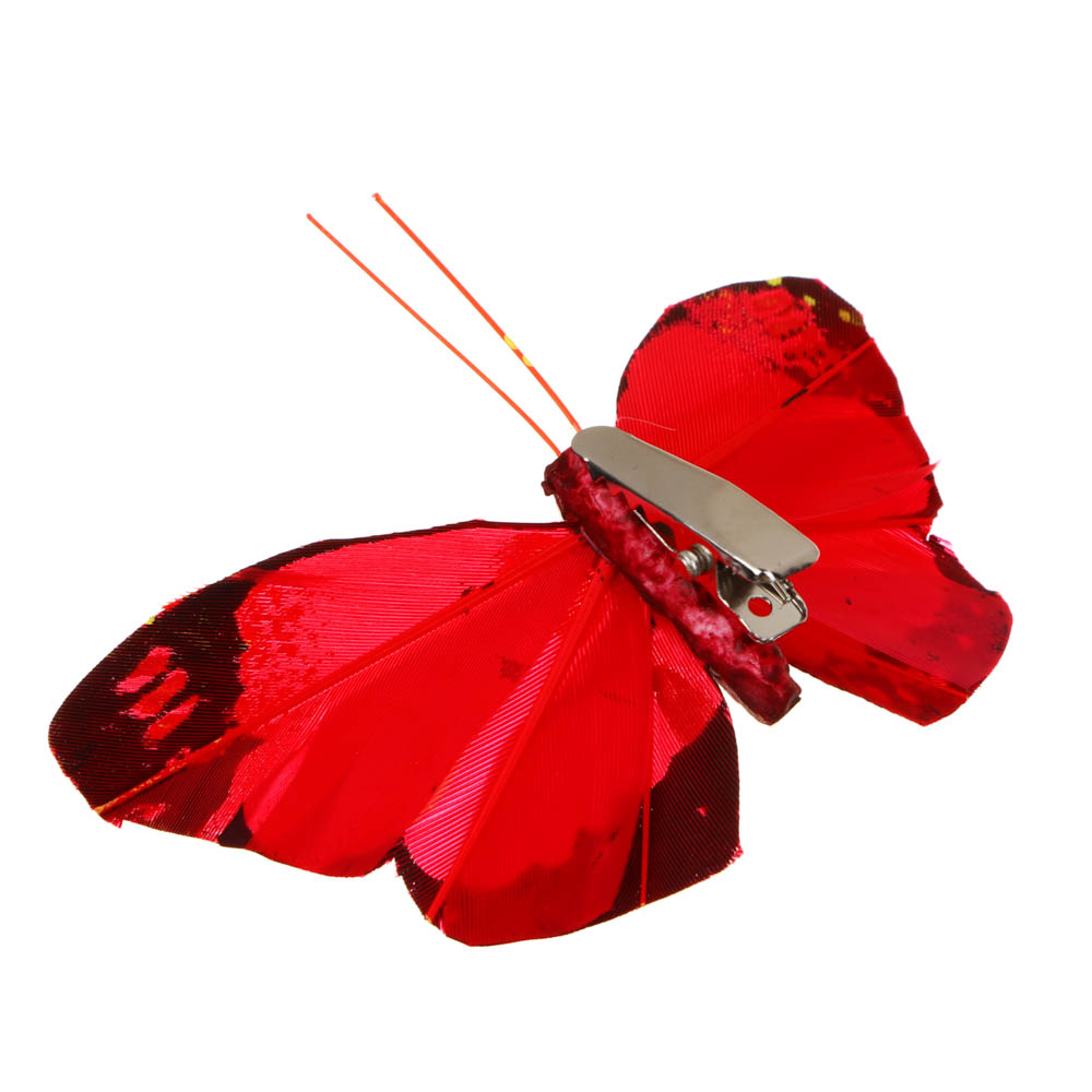 INBLOOM Бабочка декоративная Лесная на прищепке 8см - #5