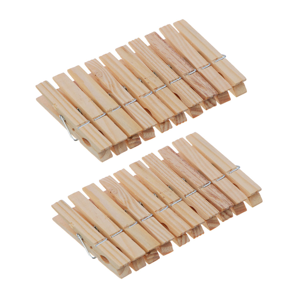 Набор прищепок тм VETTA, натуральное дерево, 20шт - #1