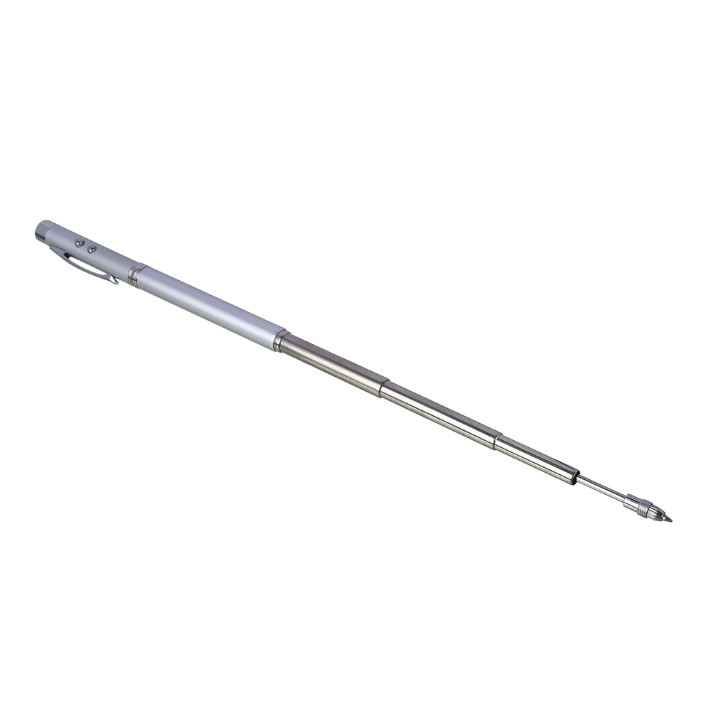 ЕРМАК Ручка - выдвижная указка, магнит, 1 LED + лазер, 3xLR41, пластик, металл, 18х3,5см - #4