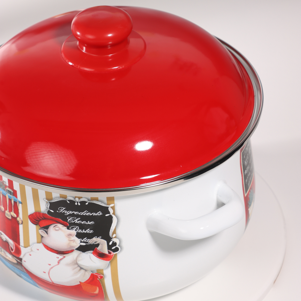 VETTA Повар Кастрюля эмалированная, 24см, 5,0л, индукция - #11