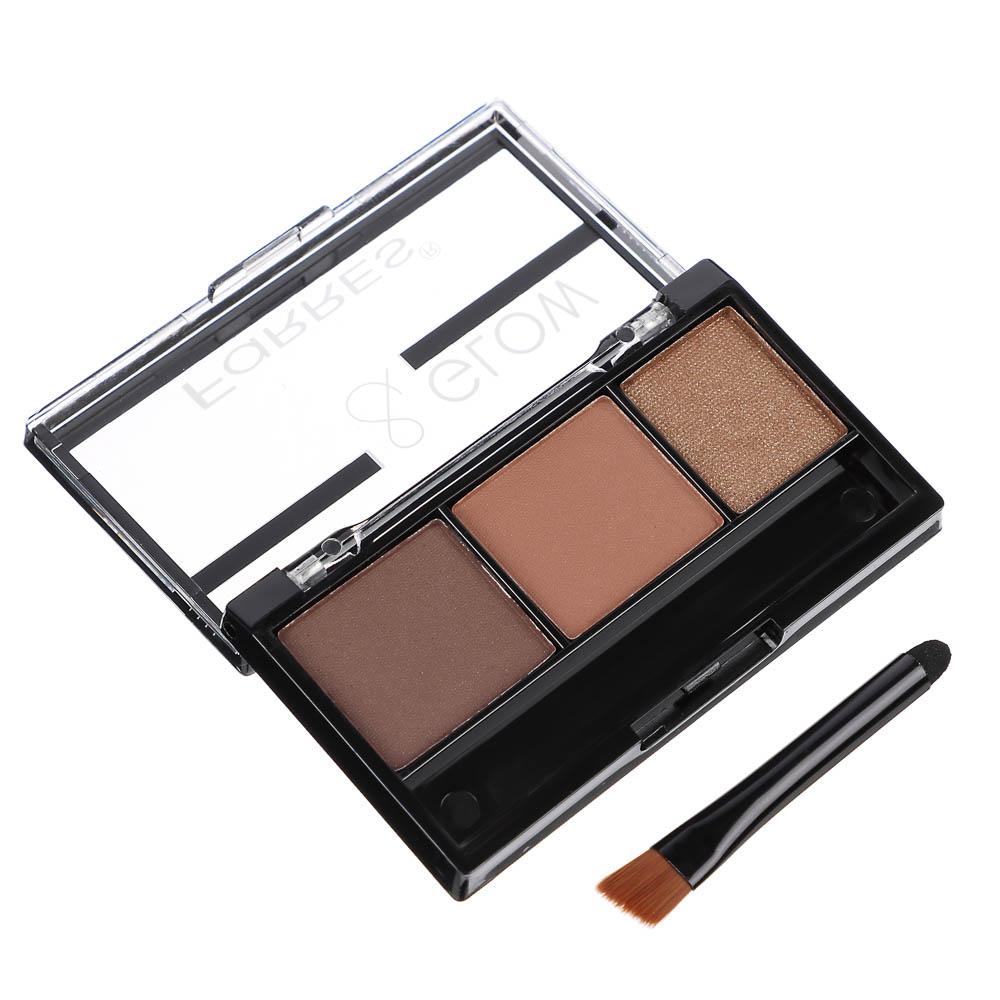 Тени для бровей "Brow&Glow", тм Farres, 3 цвета - #2