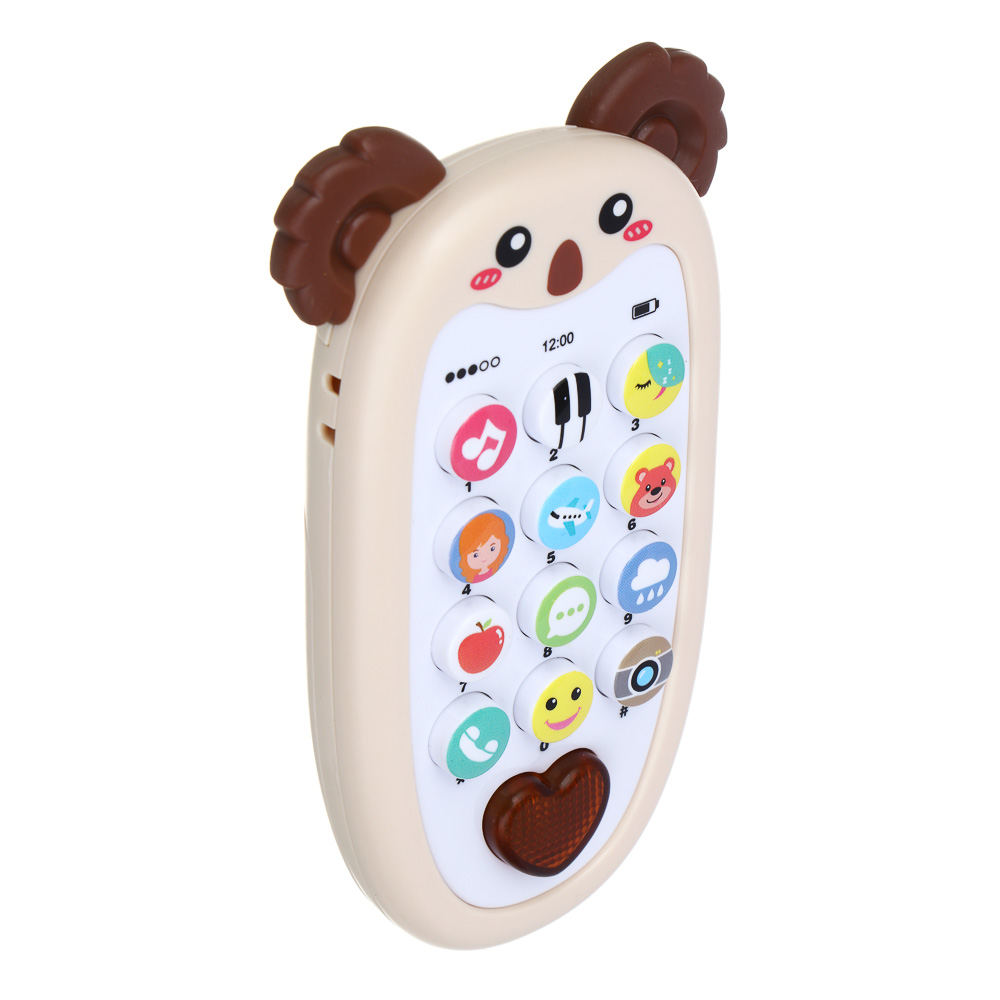 ИГРОЛЕНД Музыкальная игрушка "Коала", пластик, звук, 18,2х11,5х3,2 см - #6