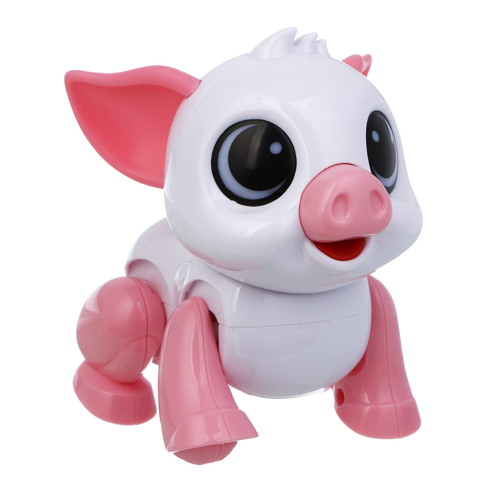 ИГРОЛЕНД Игрушка "Интерактивный питомец" поросёнок, ABS, звук, свет, движ., 2хAAA, 12,5х10,5х13,5 см - #4