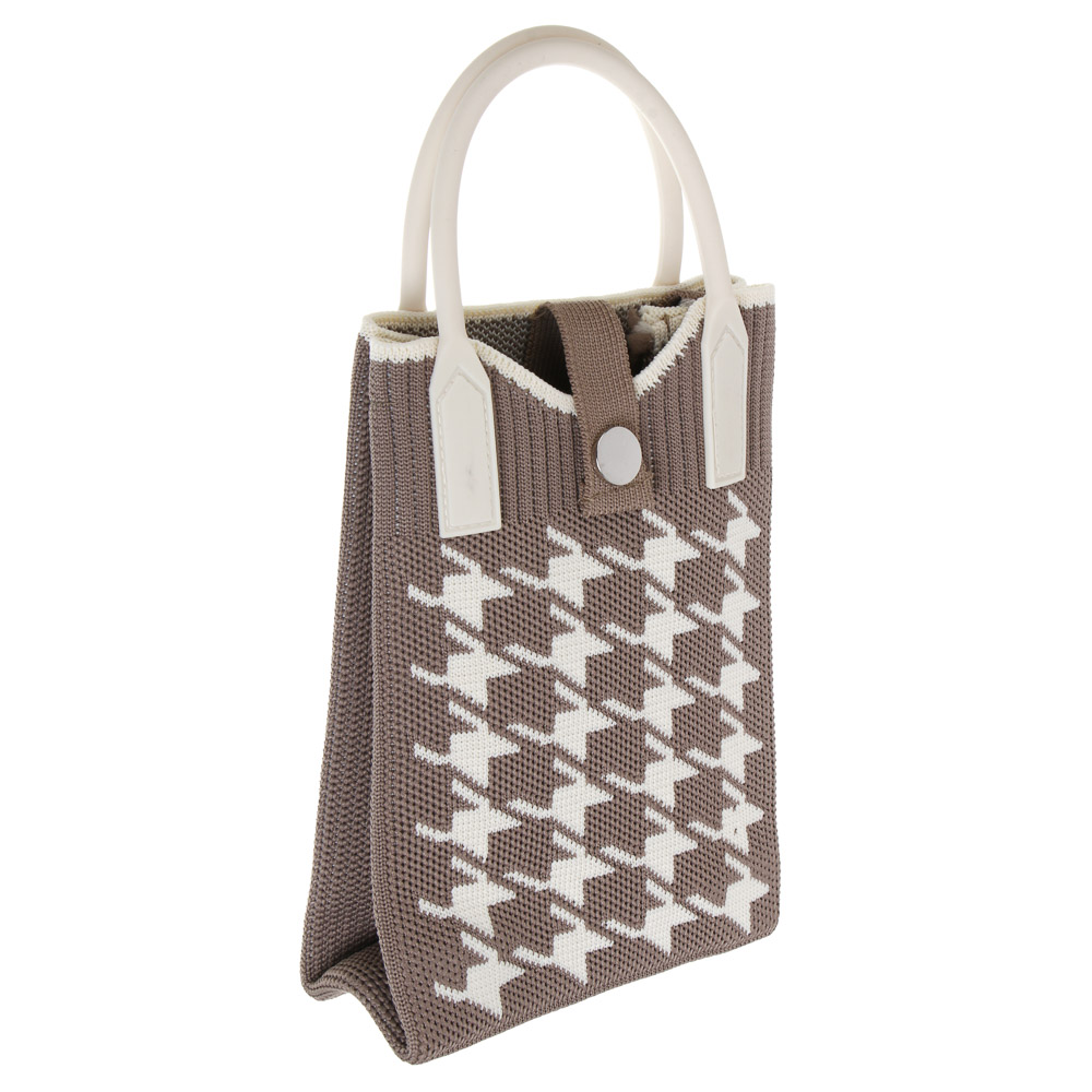 Сумочка кроссбоди на кнопке с длинным ремнем тм ЮL Бьянка, полиэстер,  19х13 см, 3 дизайна - #3