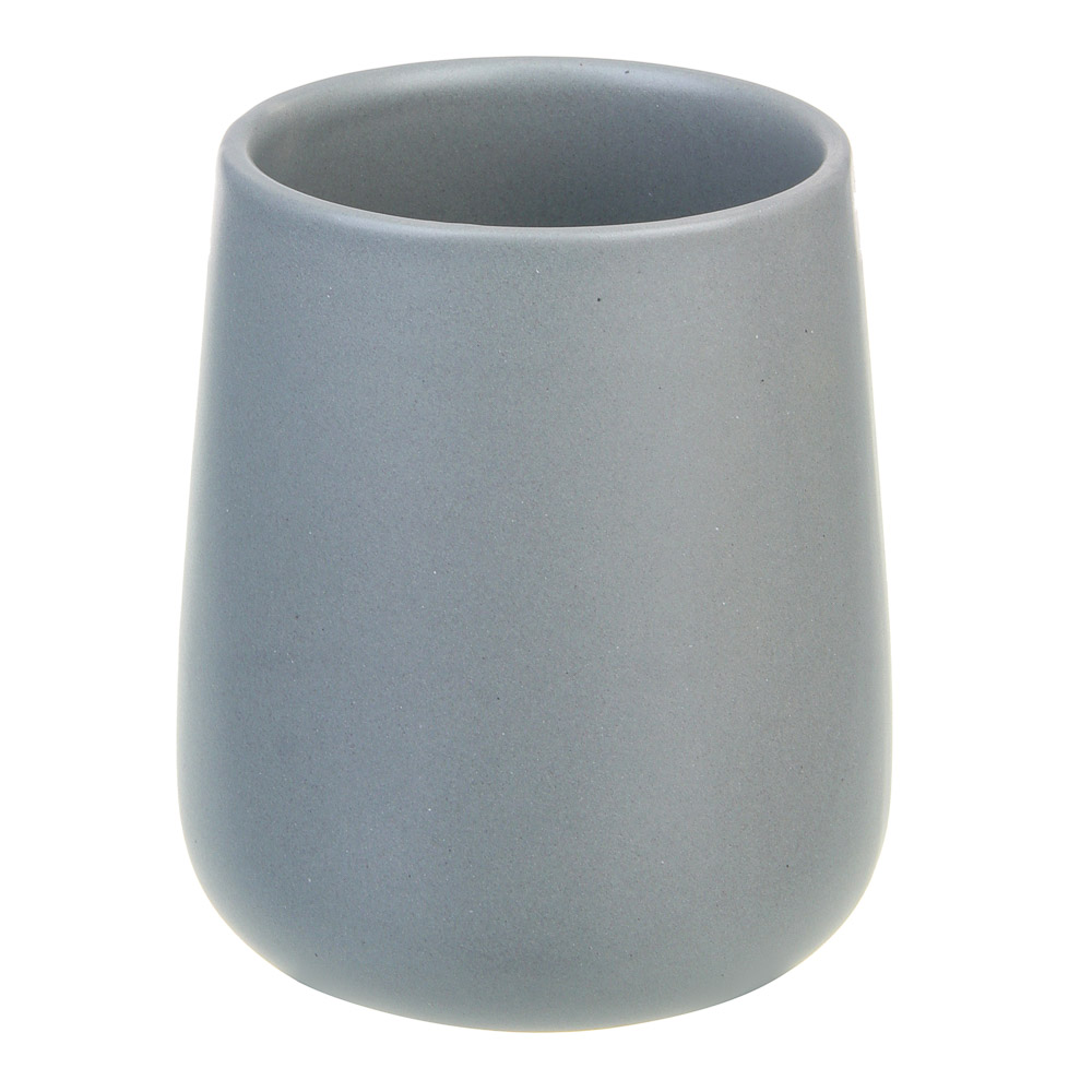 VETTA Стакан для ванной комнаты, 400 мл, 10,4x9x9 см, керамика, "Космос", серый - #1