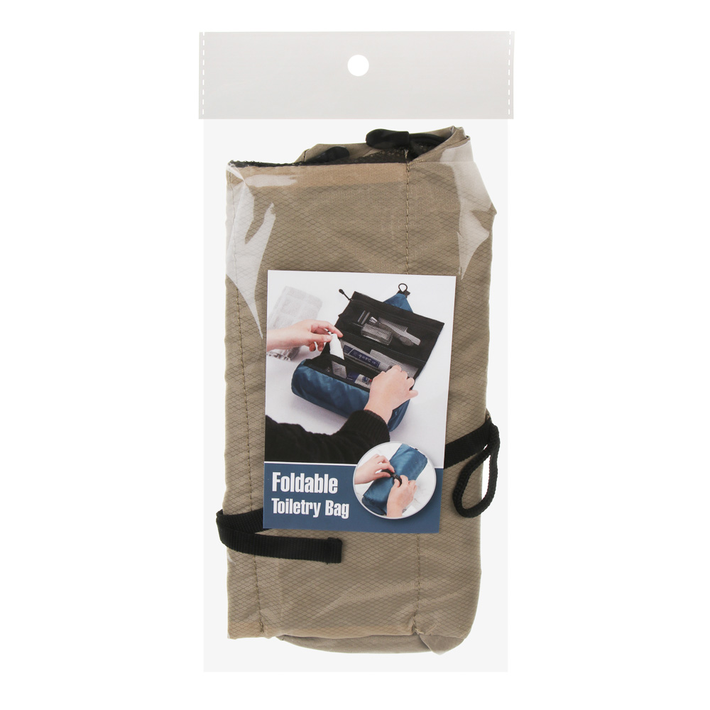 Косметичка дорожная складная в сложенном виде 23,5х11x8 см, полиэстер, 2 цвета - #8