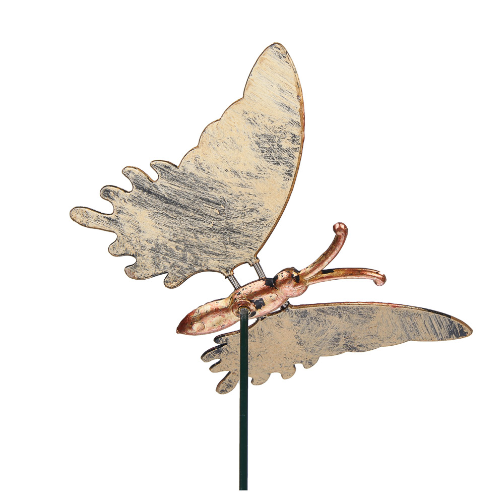 Фигурка на стержне "Бабочка" тм INBLOOM, 13х10х60см, пластик, металл - #5